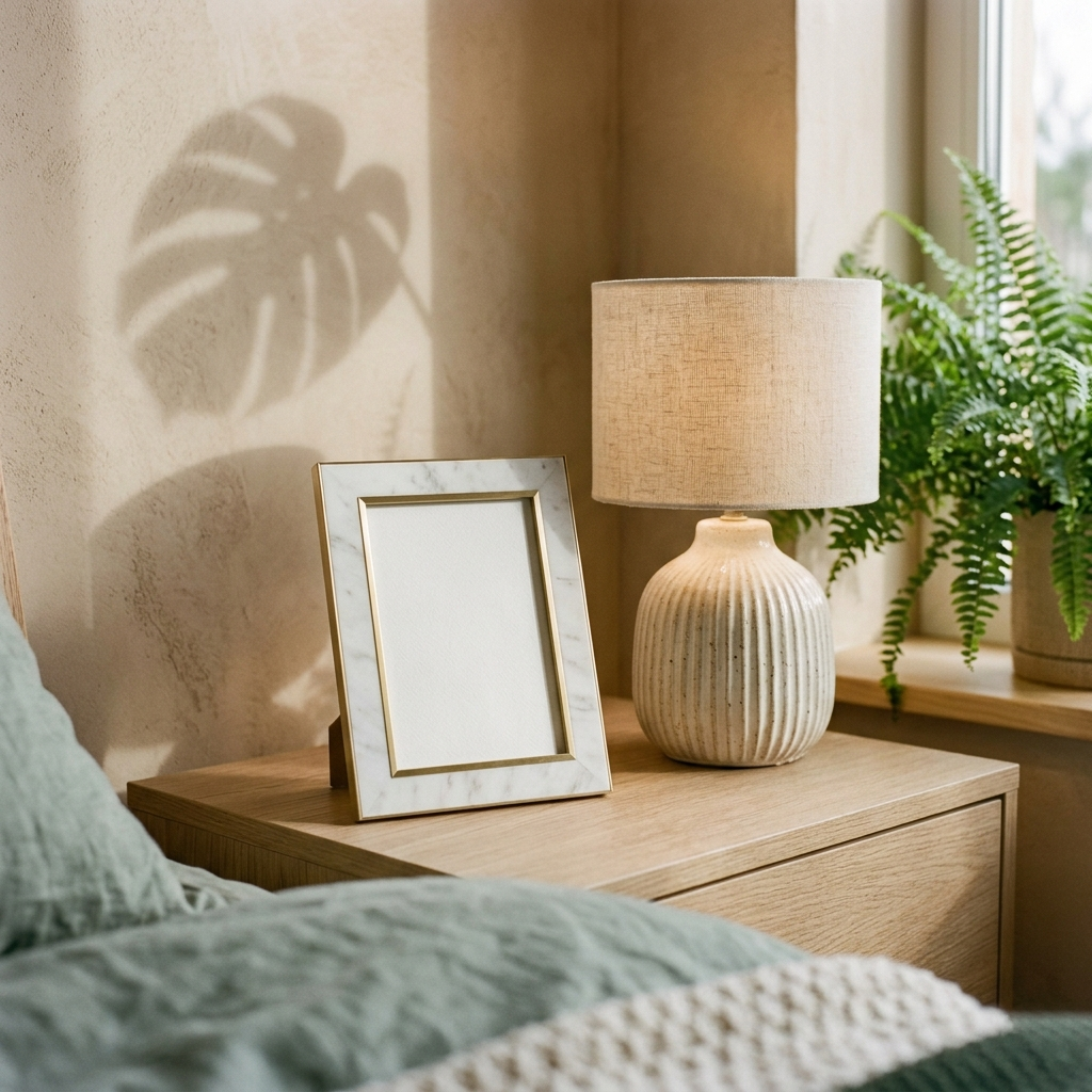 Free Warm Serene Natural Soft Shadow Mockup - High Resolution | Synclisto