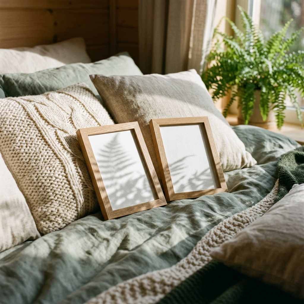Free Cozy Warm Natural Soft Shadow Mockup - High Resolution | Synclisto
