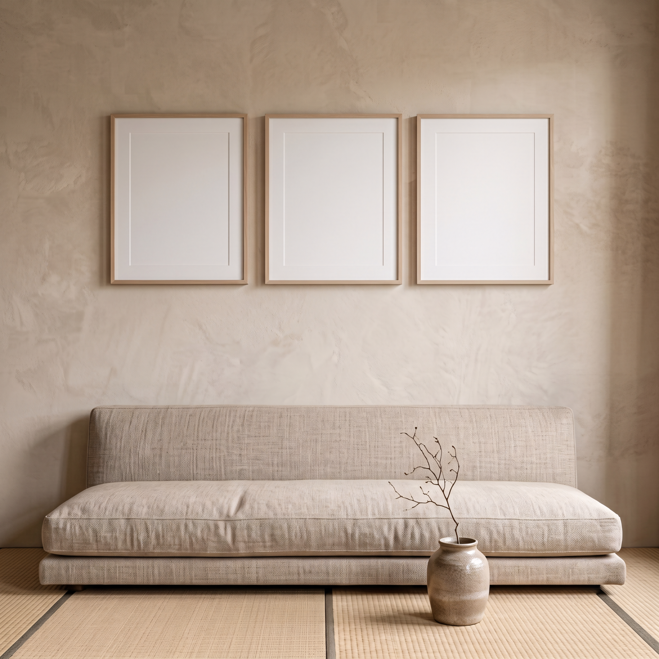 Free Minimalist Serene Warm Neutral Earthy Wabi-Sabi Mockup - High Resolution | Synclisto