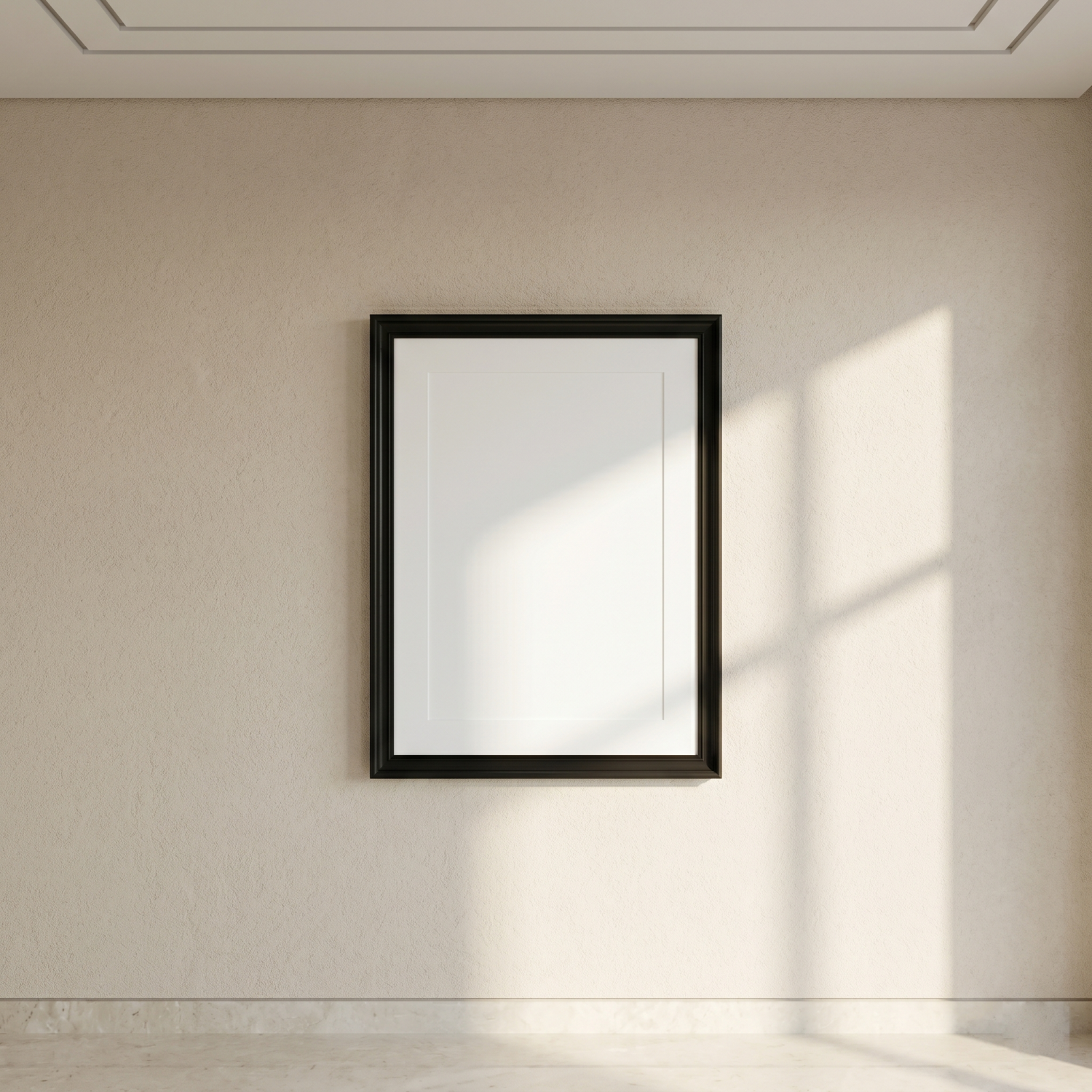 Free Minimal Warm Serene Shadow Beige Mockup - High Resolution | Synclisto