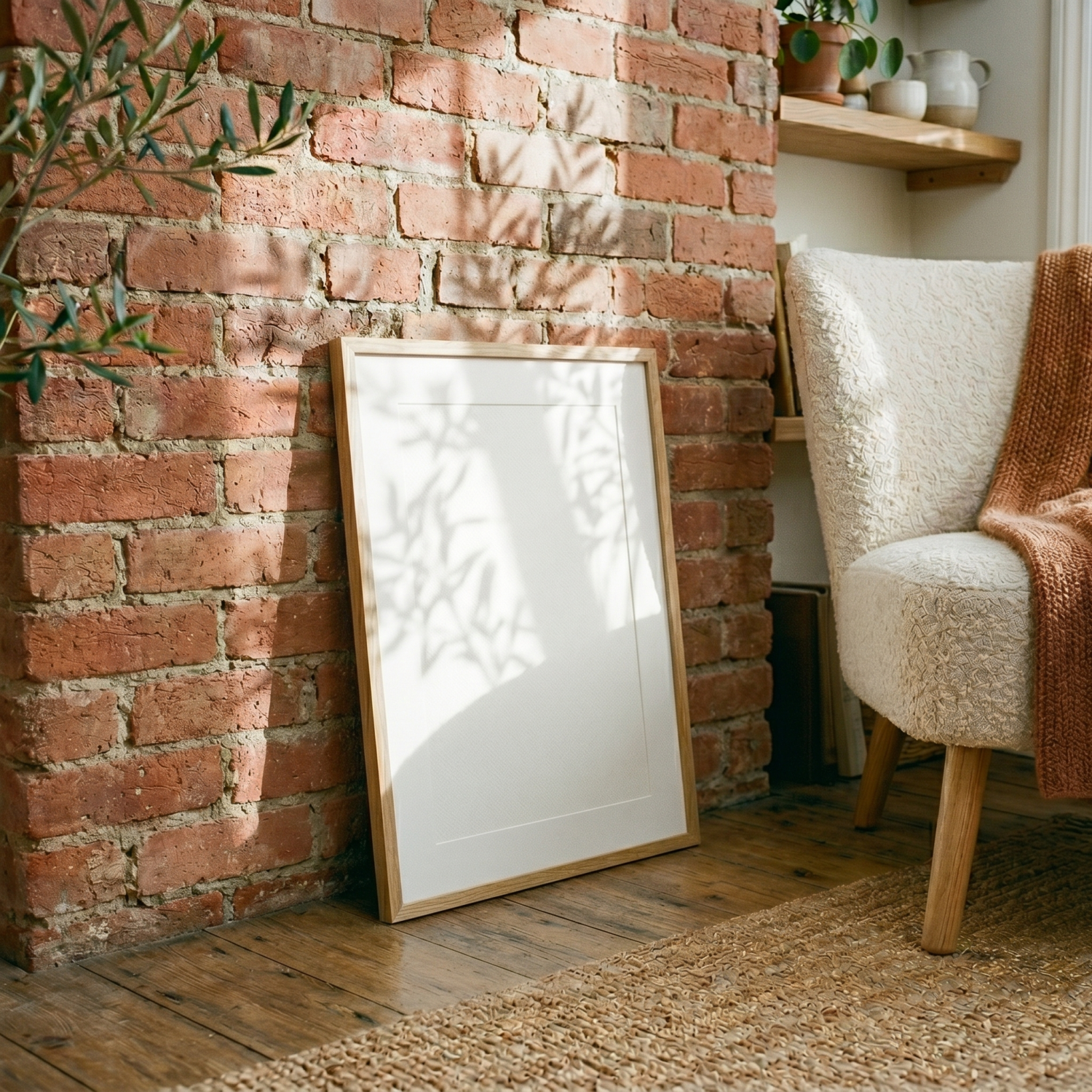 Free Cozy Warm Sunlight Terracotta Earthy Mockup - High Resolution | Synclisto