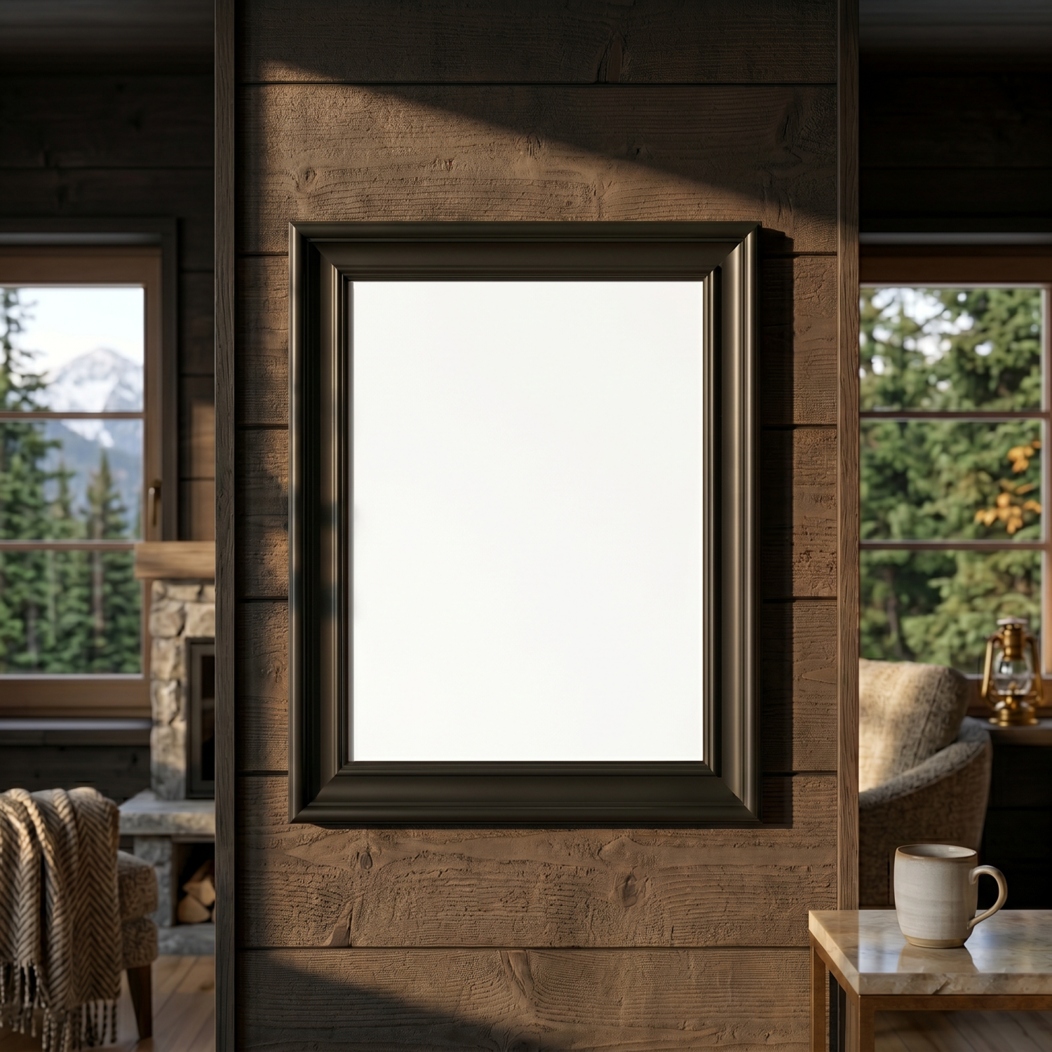 Free Cozy Warm Shadow Earthy Rustic Mockup - High Resolution | Synclisto