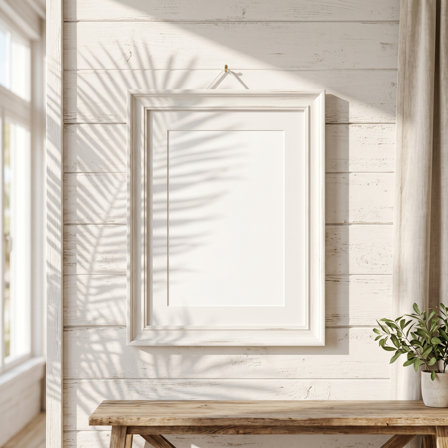 Free Cozy Warm Sunlight Shadow Neutral Mockup - High Resolution | Synclisto