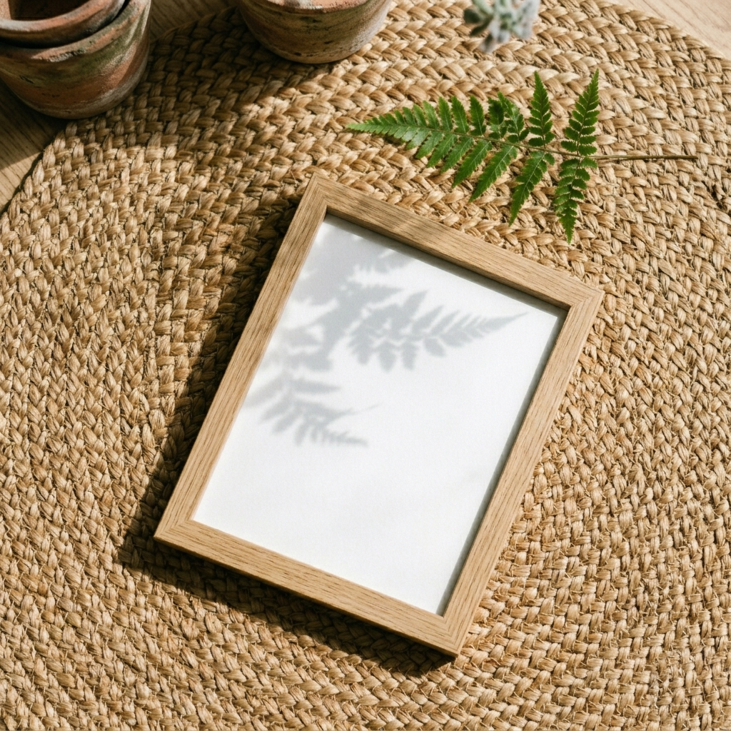 Free Boho Organic Warm Shadow Earthy Mockup - High Resolution | Synclisto