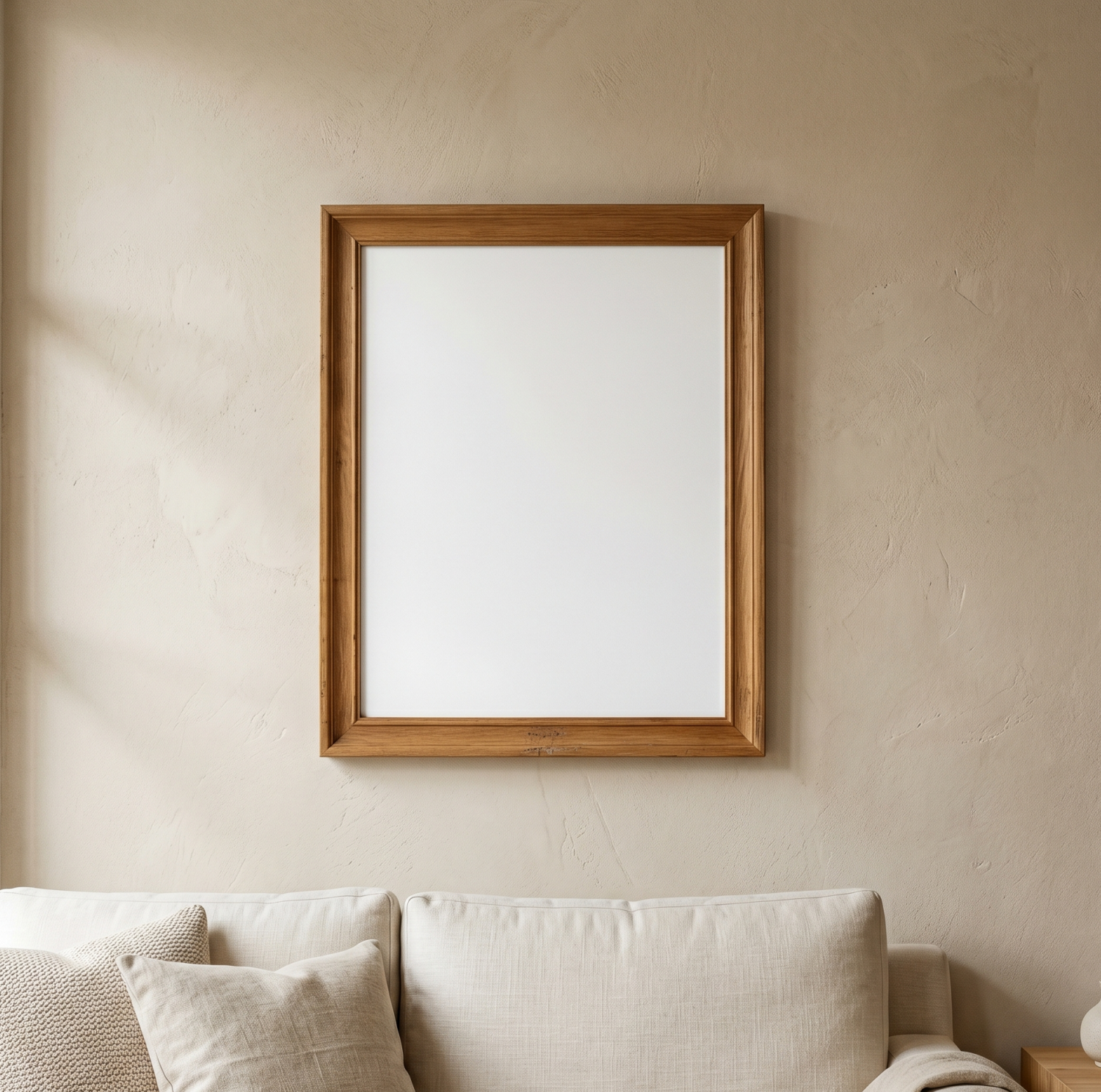 Free Minimal Warm Neutral Soft Sunlight Mockup in Scandinavian - High Resolution | Synclisto