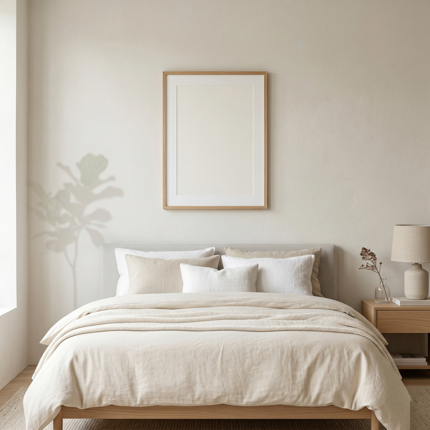 Free Minimal Soft Warm Airy Beige Mockup - High Resolution | Synclisto