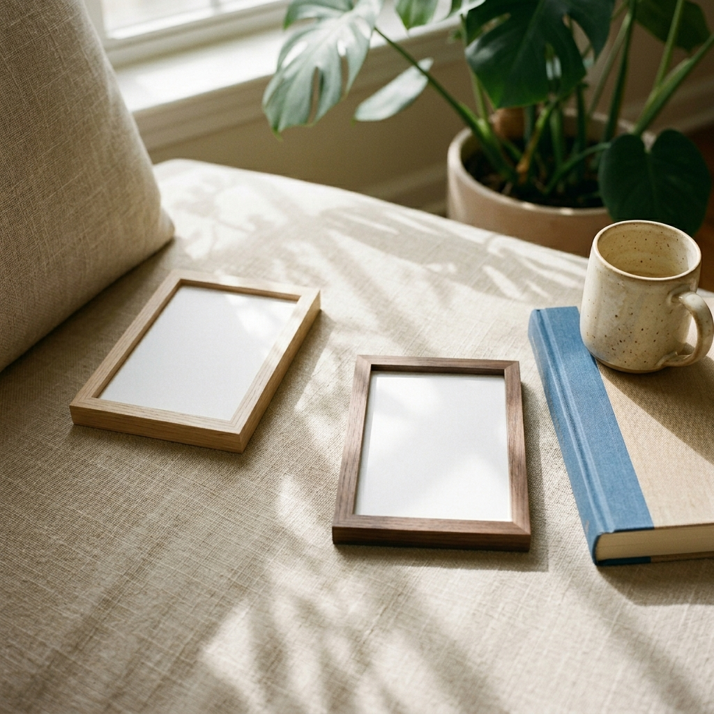 Free Cozy Warm Natural Soft Serene Mockup - High Resolution | Synclisto